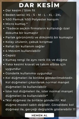 Açık Gri Dar Kesim Micro Kumaş Kol Düğmeli Slim Fit Erkek Gömlek - 201-9 - 3