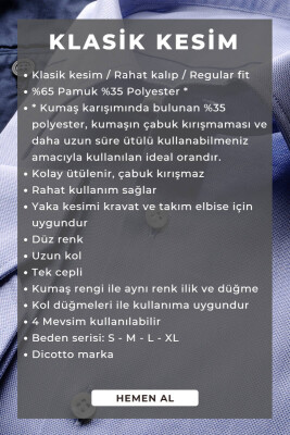 Açık Gri Rahat Kesim Cepli Uzun Kol Regular Fit Erkek Gömlek - 150-29 - 5