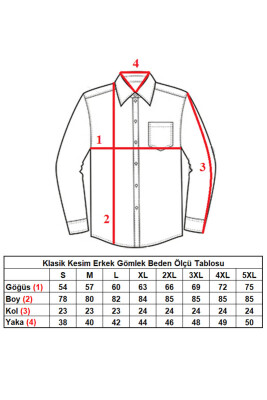 Açık Mavi Kısa Kol Rahat Kesim Cepli Regular Fit Erkek Gömlek - 500-3 - 4