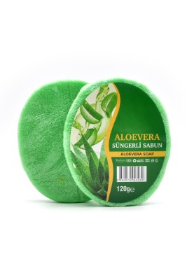 Aloevera Özlü Süngerli Sabun Banyo Duş Sabunu 120 G - 2