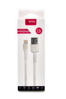 Apple Iphone Uyumlu 2.2 A Lightning & USB Data ve Şarj Kablosu 1 Metre Beyaz Tüm Modellerle Uyumlu - 5