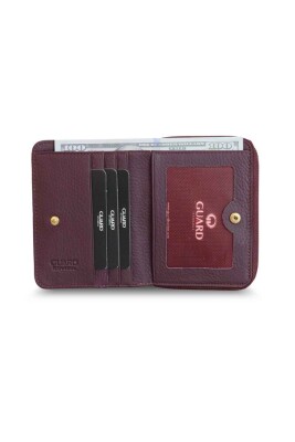 Guard Bordo Bozuk Paralıklı Hakiki Deri Kadın Cüzdanı - GRD2403XW22513 - 2