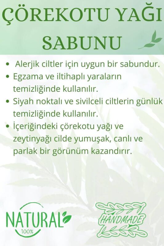 Hediyelik Çörekotu Yağı Sabunu El Yapımı Doğal Paletli 110 G - 3