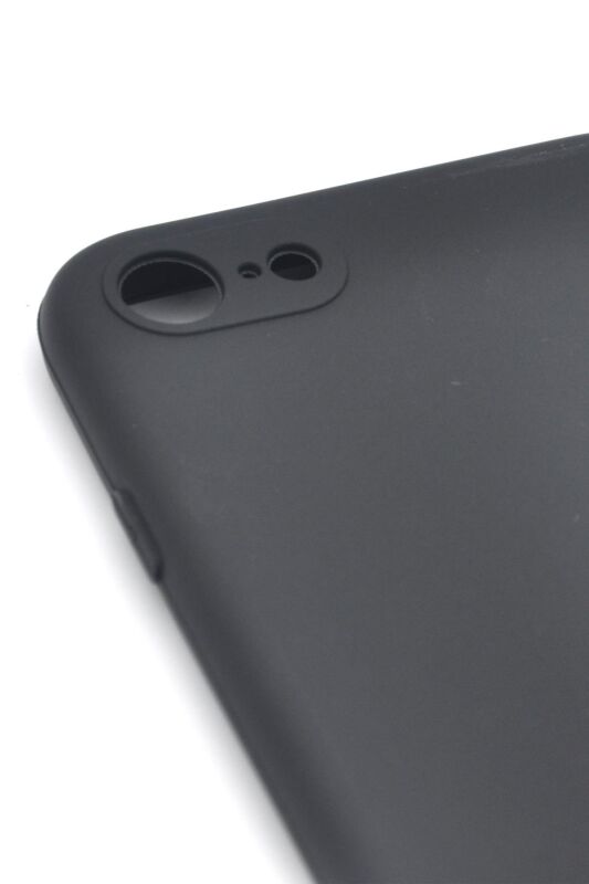 iPhone 7 / 8 Uyumlu Düz Renk Esnek Yumuşak Silikon Kılıf Rubber Siyah - 3