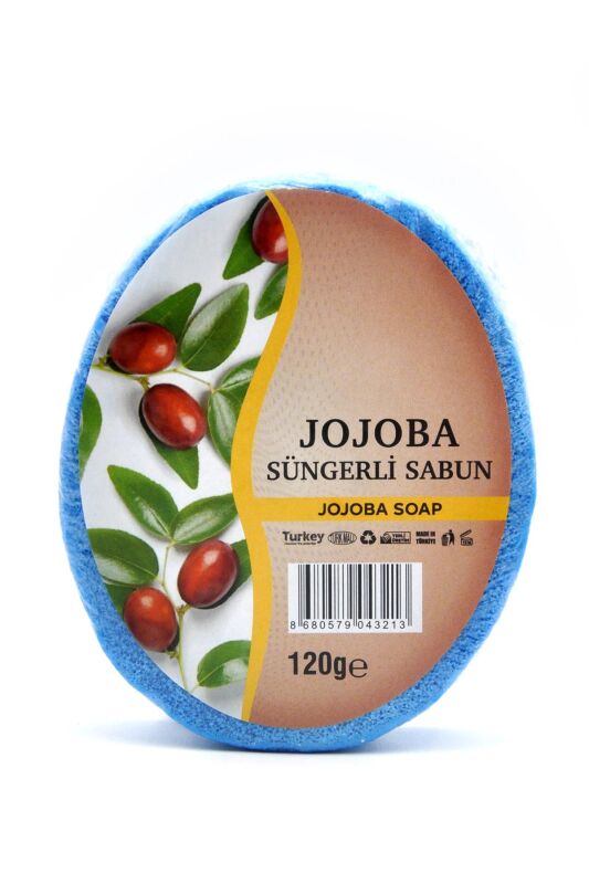 Jojoba Özlü Süngerli Sabun Banyo Duş Sabunu 120 G - 1