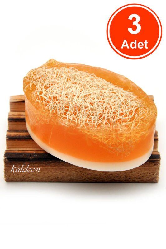 Kabak Lifli El Yapımı Doğal Ballı Keçi Sütü Sabunu 120 G x 3 Adet - 1