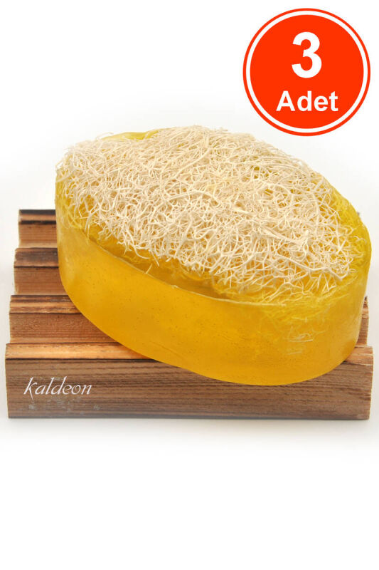 Kabak Lifli El Yapımı Doğal Bıttım Sabunu 120 G x 3 Adet - 1