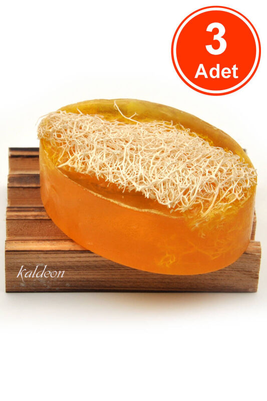 Kabak Lifli El Yapımı Doğal Mango Sabunu 120 G x 3 Adet - 1