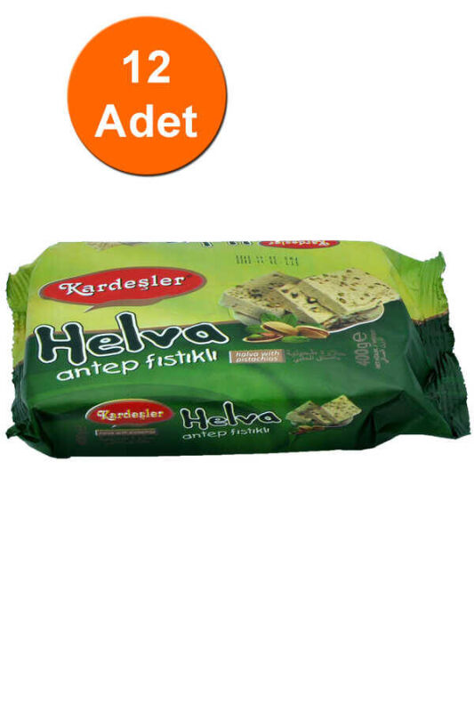 Kardeşler Antep Fıstıklı Tahin Helva 400 G x 12 Adet - 1