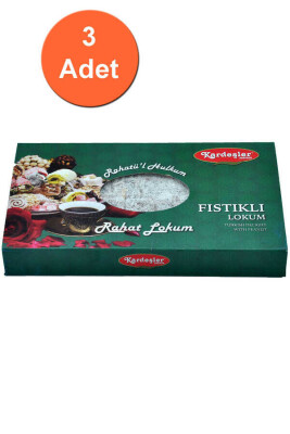 Kardeşler Fıstıklı Hediyelik Lokum 700 G x 3 Adet - 1