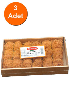 Kardeşler İnce Sarma Kızarmış Tel Kadayıf Kutu 250 G x 3 Adet - 1