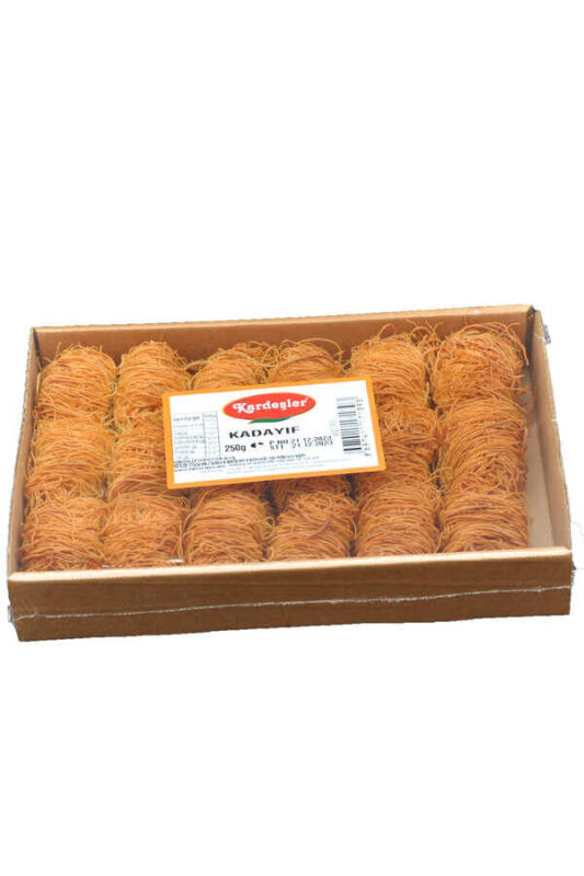 Kardeşler İnce Sarma Kızarmış Tel Kadayıf Kutu 250 G x 3 Adet - 2