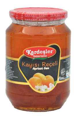 Kardeşler Kayısı Reçeli Cam Kavanoz 1000 G x 2 Adet - 2