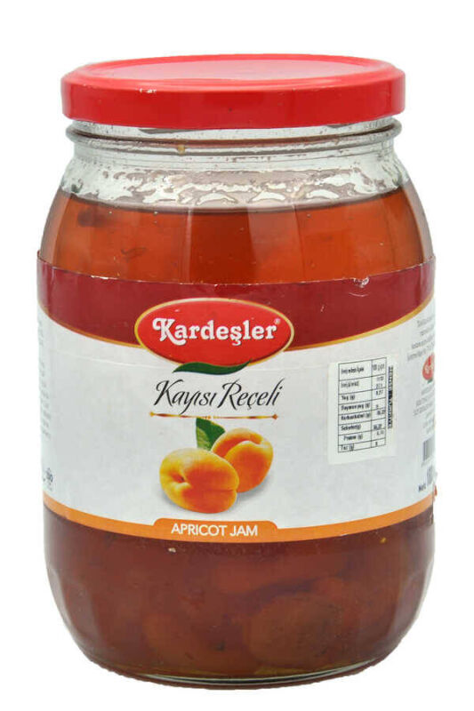 Kardeşler Kayısı Reçeli Cam Kavanoz 1800 G - 1