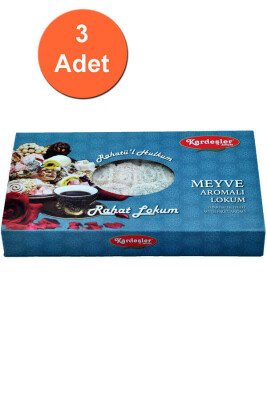 Kardeşler Meyve Aromalı Sarma Hediyelik Lokum 700 G x 3 Adet - 1