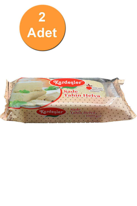 Kardeşler Sade Tahin Helva 1 KG x 2 Adet - 1