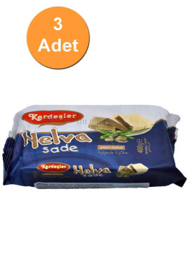 Kardeşler Sade Tahin Helva 400 G x 3 Adet - 1