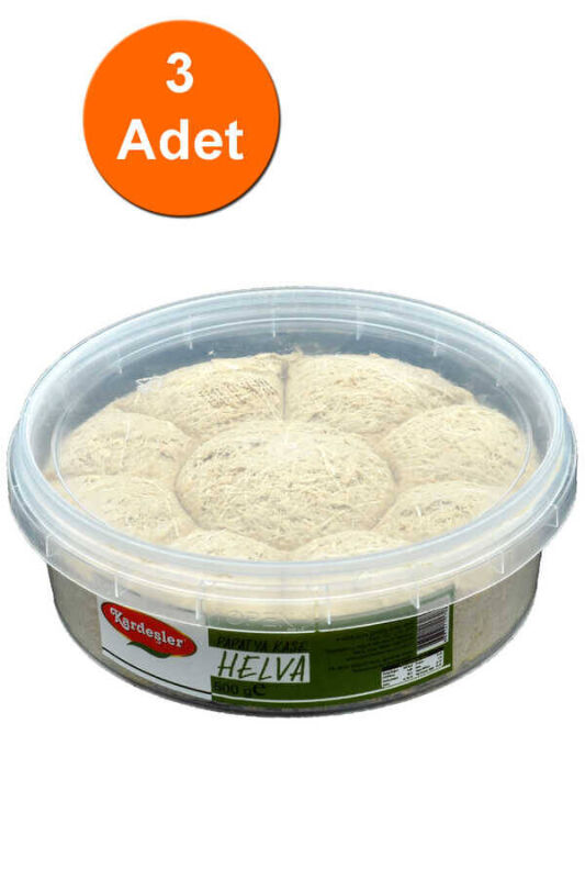 Kardeşler Sade Tahin Helva Papatya Kase 400 G x 3 Adet - 1