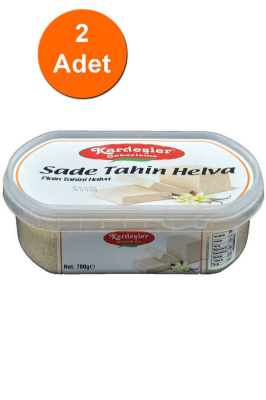 Kardeşler Sade Tahin Helva Kase 700 G x 2 Adet - 1