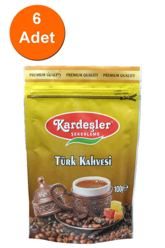 Kardeşler Orta Kavrulmuş Türk Kahvesi 100 G x 6 Adet - 1