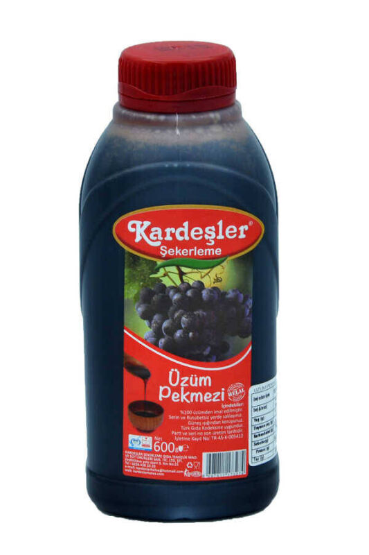 Kardeşler Üzüm Pekmezi (%100 Üzüm) Bidon 600 G - 1