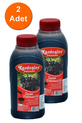 Kardeşler Üzüm Pekmezi (%100 Üzüm) Bidon 600 G x 2 Adet - 1