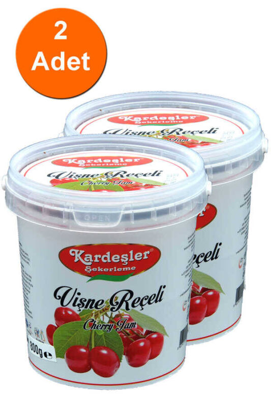 Kardeşler Vişne Reçeli Kova 800 G x 2 Adet - 1