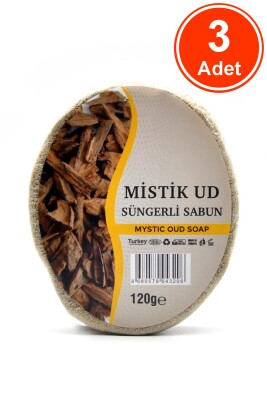 Mistik Ud Özlü Süngerli Sabun Banyo Duş Sabunu 120 G x 3 Adet - 1