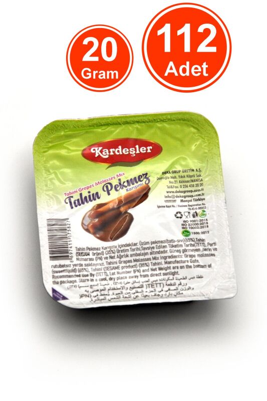 Tahin Pekmez Karışım Piknik Kahvaltılık 20 G x 112 Adet - 1