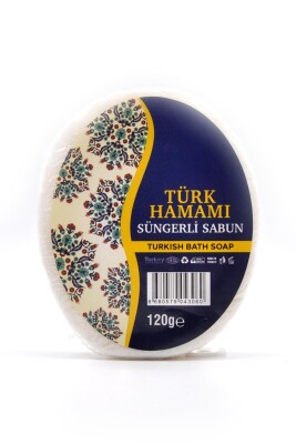 Türk Hamamı Süngerli Sabun Banyo Duş Sabunu 120 G - 1